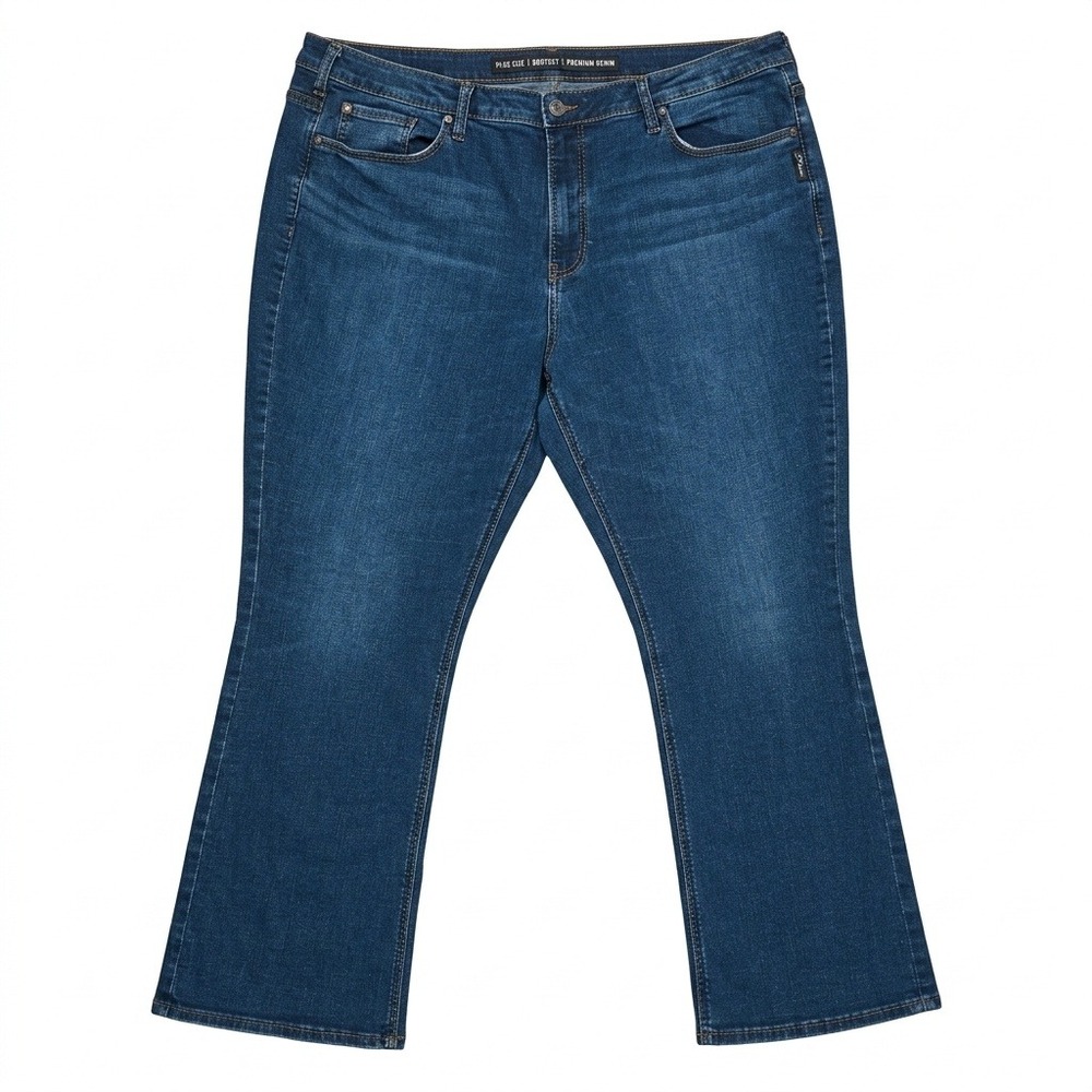 Silver Jeans Co Calley Slim‎ Bootcut Jeans Womens Plus Size 24 Mid Wash Stretch